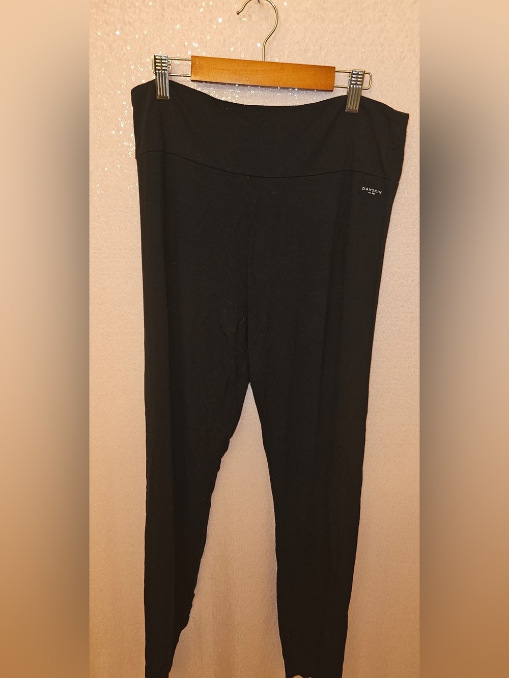 Danskin Black Stretch High-Waist Leggings
